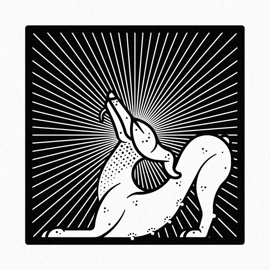 Wicked the Furry, Silkscreen print by Leffe Goldstein.